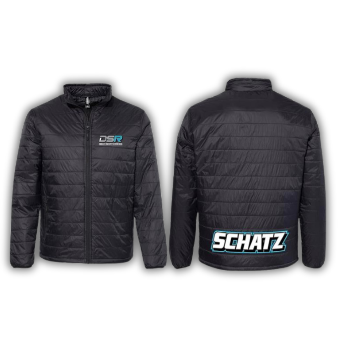 Mens Puffer District Thread Jacket With Embroidery