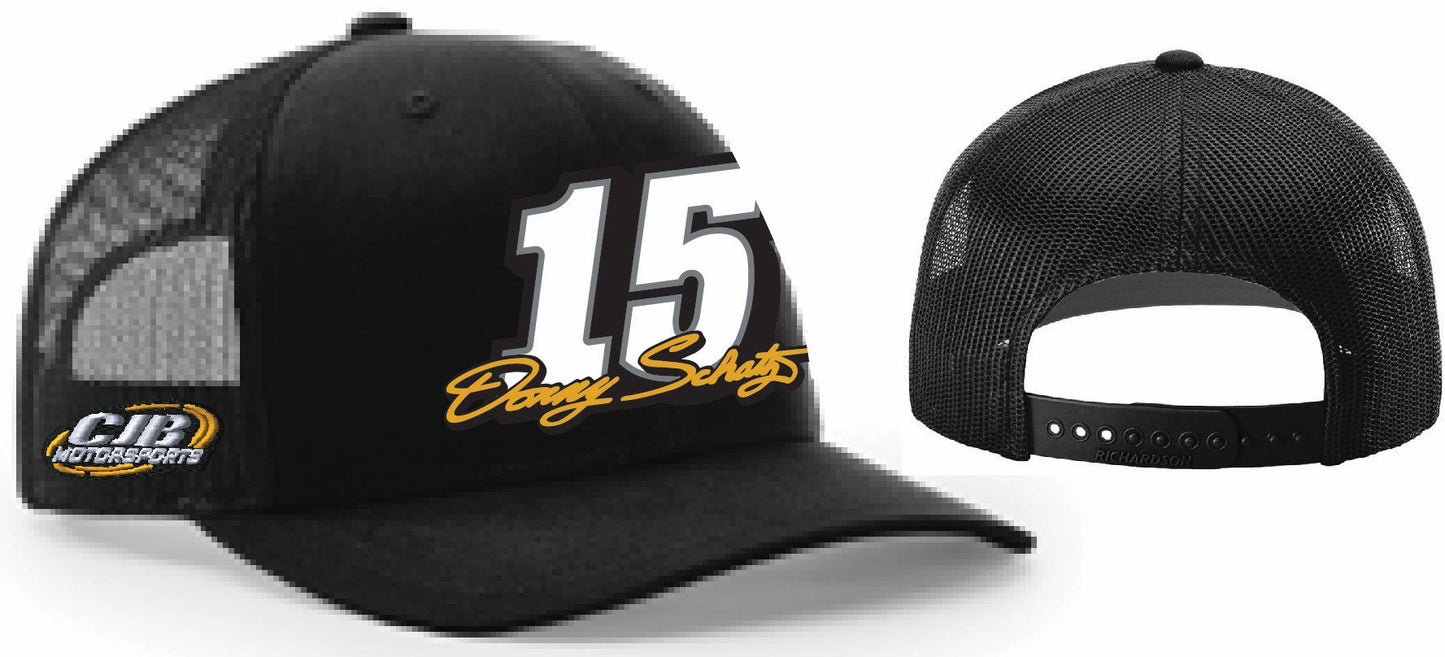 CJB 15 Richardson 112 Black Trucker Mesh Snapback