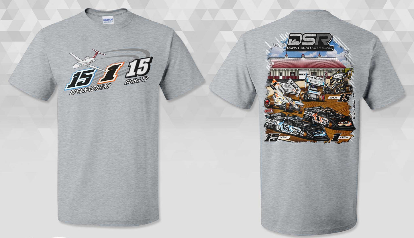 DSR Duo & Donny Schatz Gildan Sport Grey Gildan Dryblend TShirt