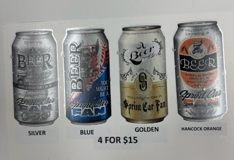 Decal 4 pack Beer Drinking Decals