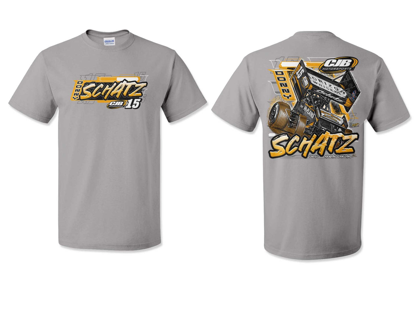 2026 CJB/Donny Schatz Horizon Whiskey Gravel Gildan 50/50 Dryblend TShirt