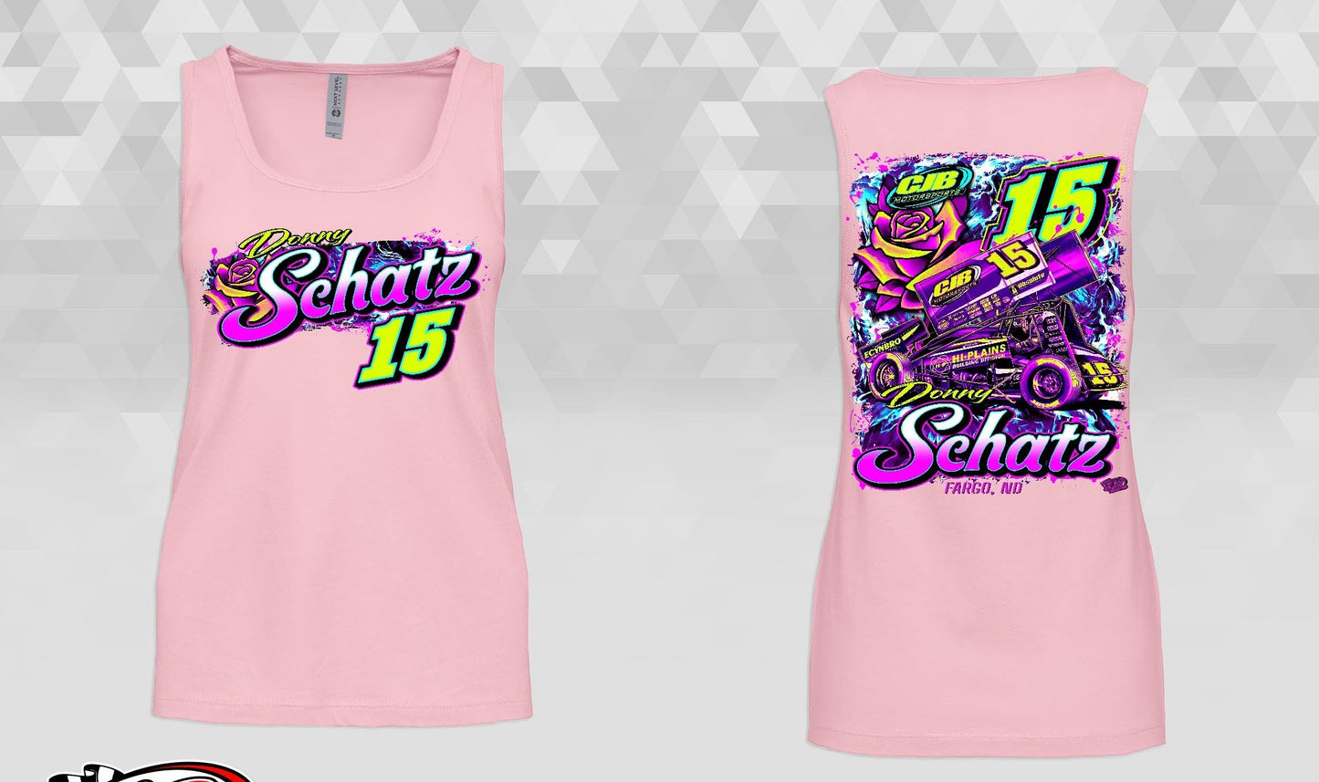 Light Pink Gildan Ladies Tank Top
