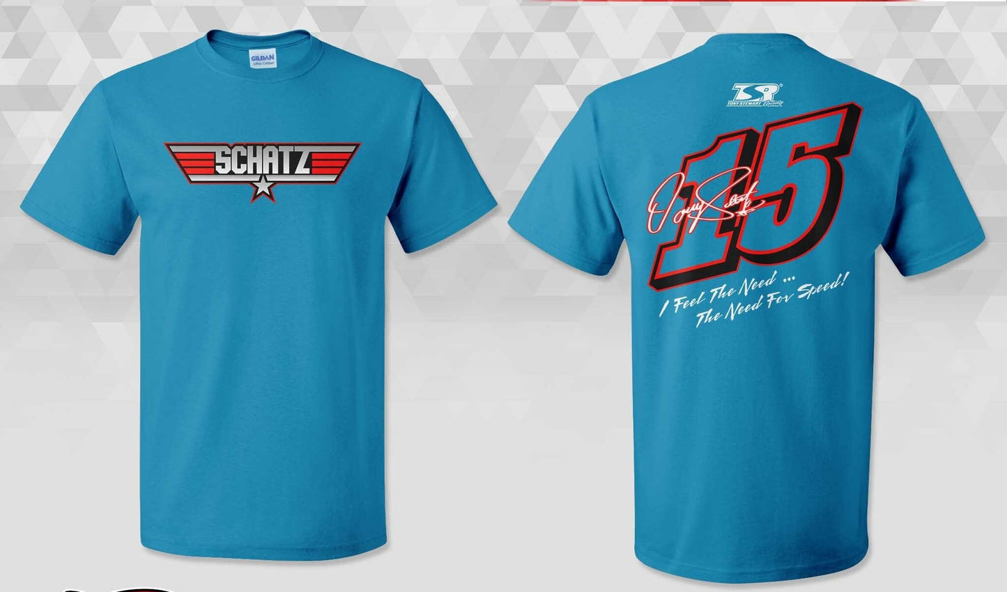 Top Gun Sapphire Gildan 50/50 Dryblend tShirt