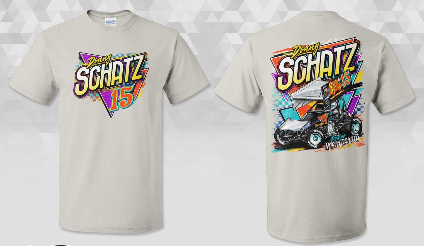 Donny Schatz "Old School" Ice Grey Gildan Dryblend TShirt