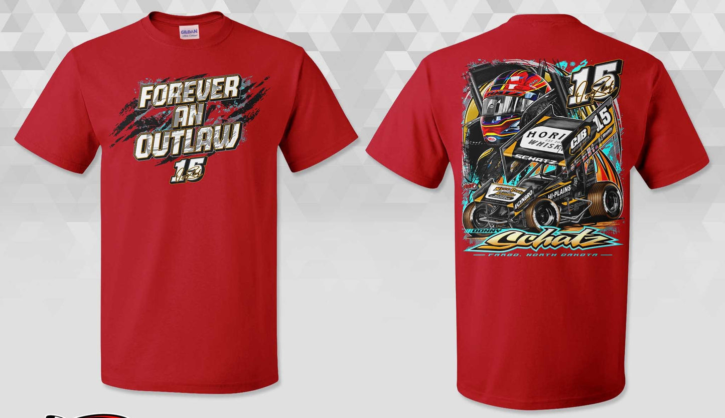 Forever an Outlaw Red Gildan Dryblend TShirt