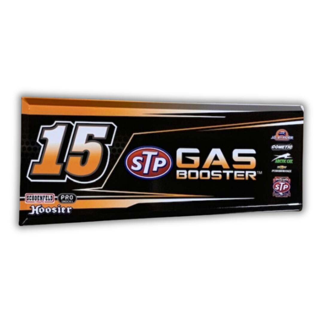 Miniature Wing Panel STP Gas Booster Autographed