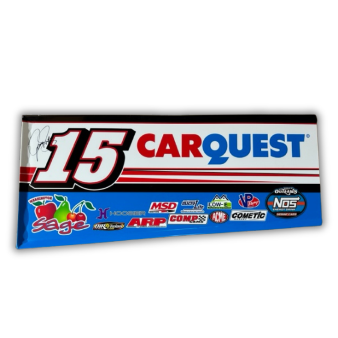Miniature Wing Panel 2023 Carquest Autographed