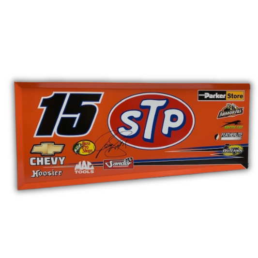 Miniature Wing Panel Mario Andretti Knoxville STP Car Paint Scheme Autographed