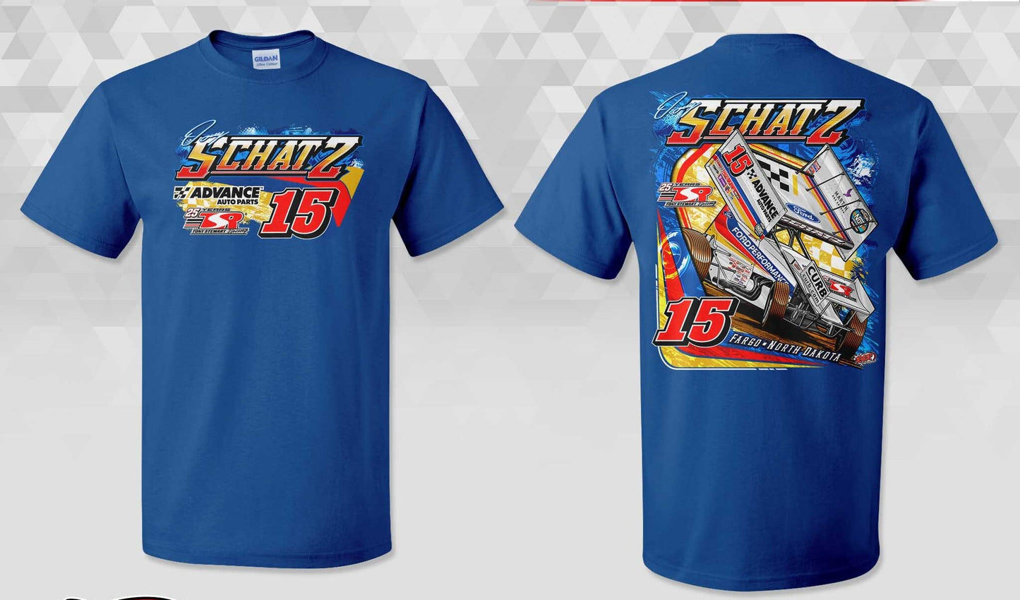Sale Advanced Auto Parts Sport Royal Blue Gildan 50/50 Dryblend TShirt