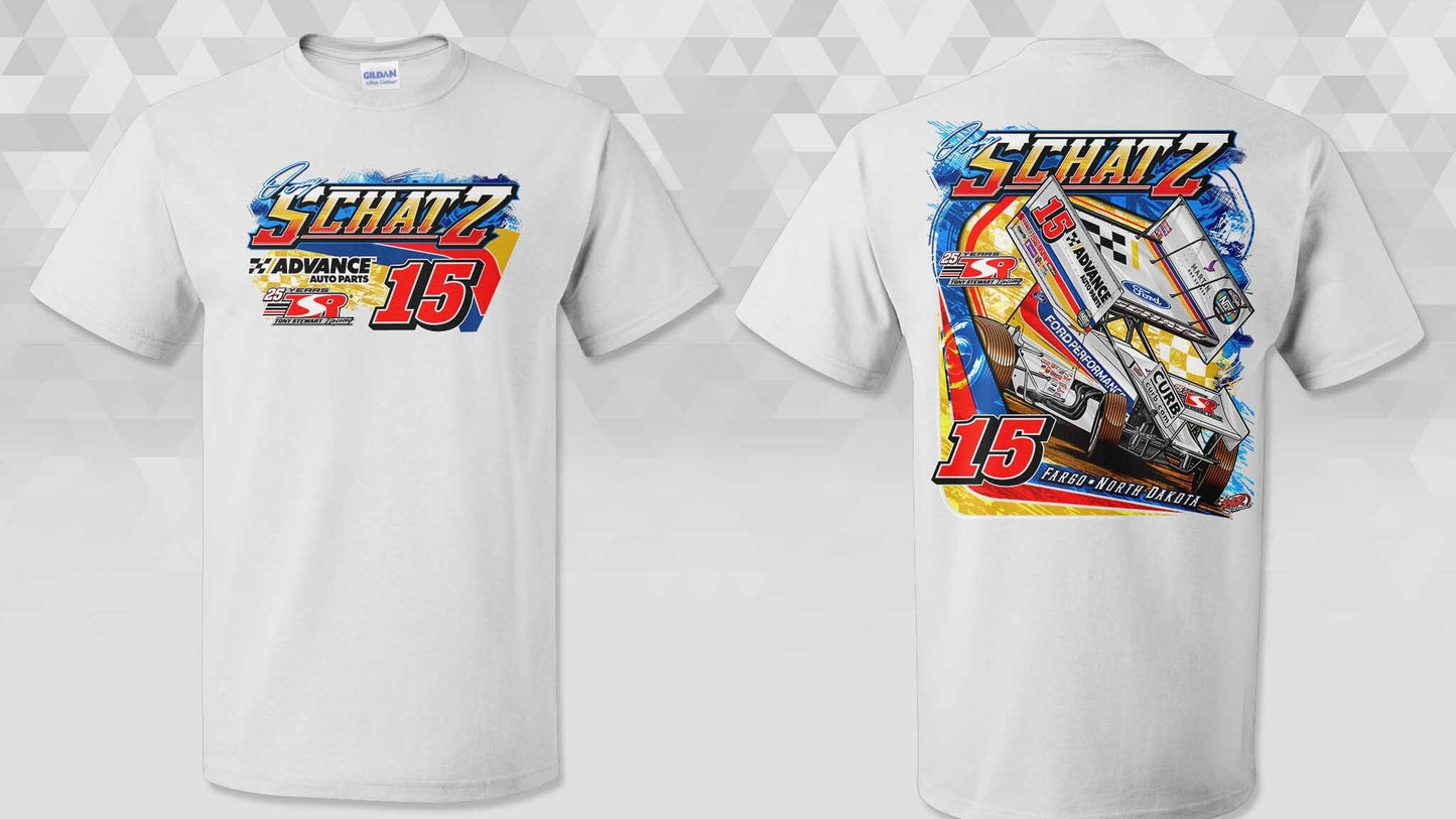 Sale Advance Auto Parts White Gildan 50/50 Dryblend TShirt