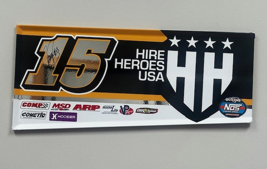 Mini Wing Panel Hire the Heroes Advanced Auto Chrome 15 Autographed