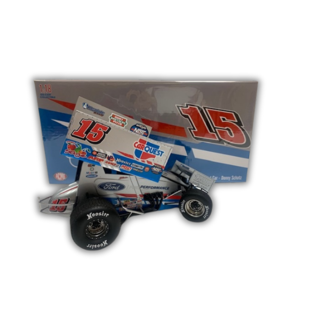 1:18th Scale 25th Anniversary 2021 Carquest Autographed Sprint Car Diecast