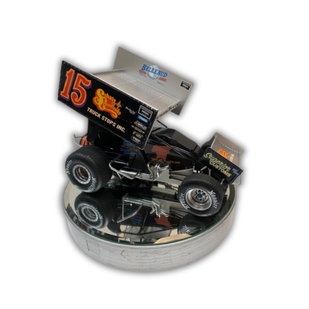 1:18th Scale First 410 Win Schatz Crossroads Truck Stop Autographed Sprint Car Diecast