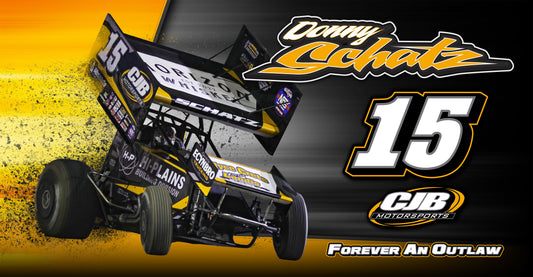 Banner CJB/Donny Schatz 24"x48" Vinyl