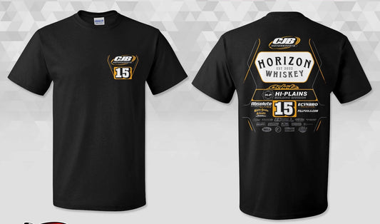 2026 CJB/Donny Schatz Black Crew Gildan 50/50 Blend TShirt