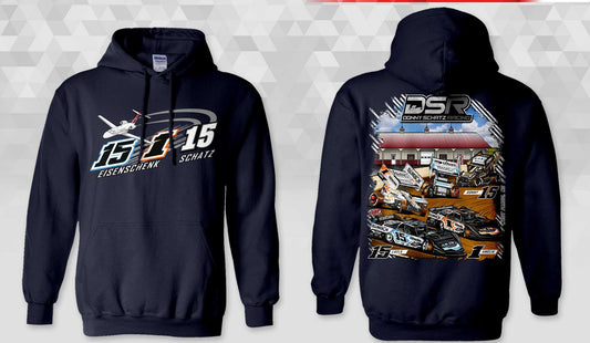 DSR Duo and Donny Schatz Navy Gildan Hoody