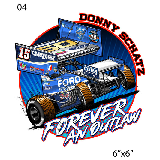 Decal Donny Schatz Forever an Outlaw