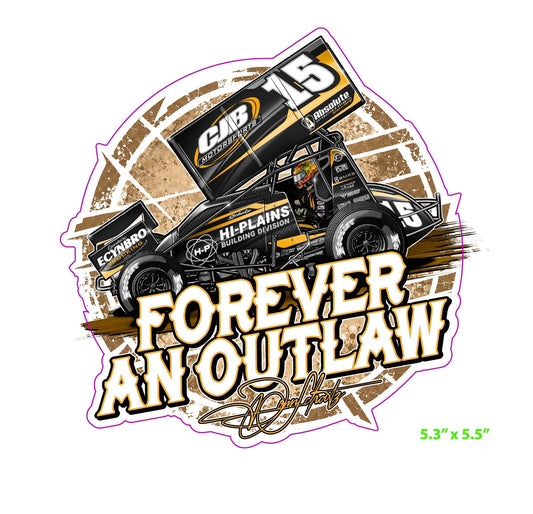 Decal CJB Car and Forever an Outlaw