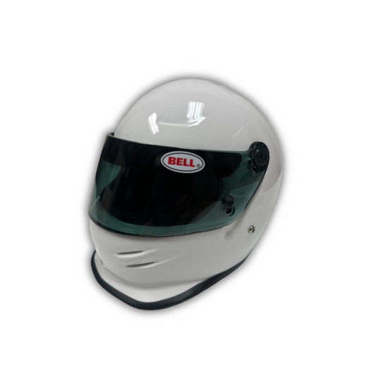 Mini Bell Helmet - White - Autographed by Donny on visor
