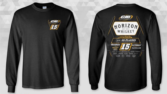 2026 CJB/Donny Schatz Black Crew Long SleeveTShirt Gildan 50/50 Dryblend