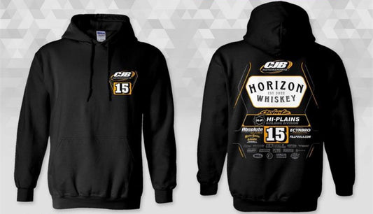 2026 CJB/Donny Schatz Black Crew Zippered Gildan Hoodie