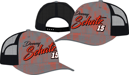 Adjustable Mesh hat with Flo Orange Name on front