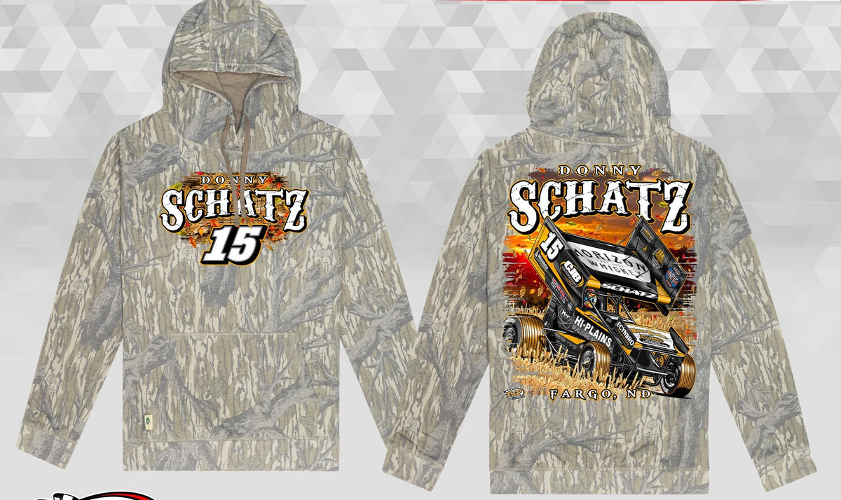 Donny Schatz Mossy Oak Washed Out Tri-Blend Hoodie