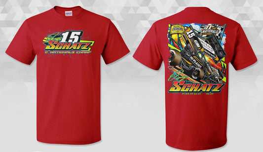 Red Schatzville Gildan Dryblend TShirt