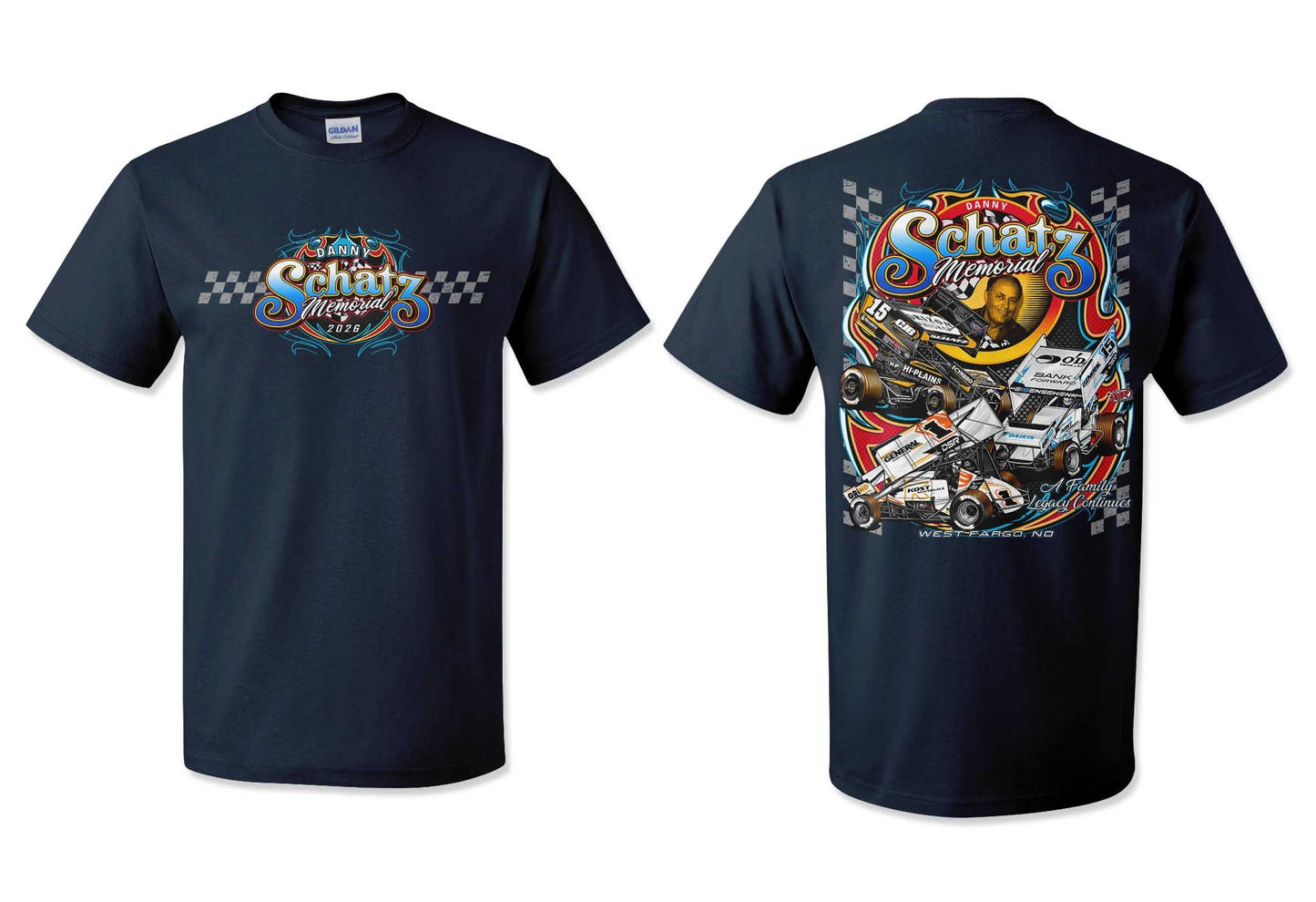 Danny Schatz Memorial Gildan Navy Dryblend TShirt