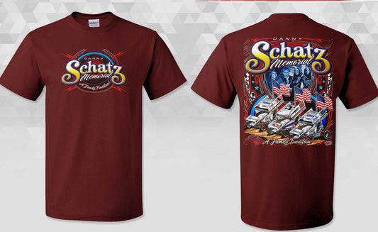 Sale Danny Schatz Memorial Maroon Gildan Dryblend TShirt