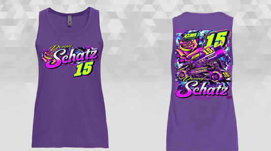Neon Rose Purple Rush Colored Gildan Tank Top