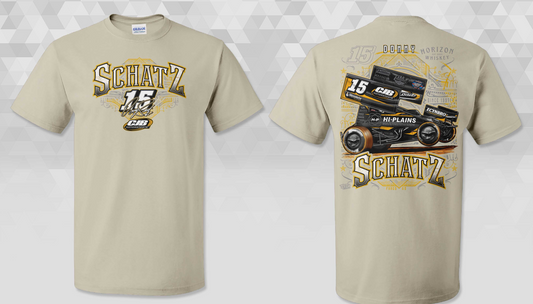2026 CJB/Donny Schatz Tan Gildan 50/50 Blend Dryblend TShirt