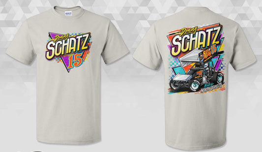 Donny Schatz "Old School" Ice Grey Gildan Dryblend TShirt