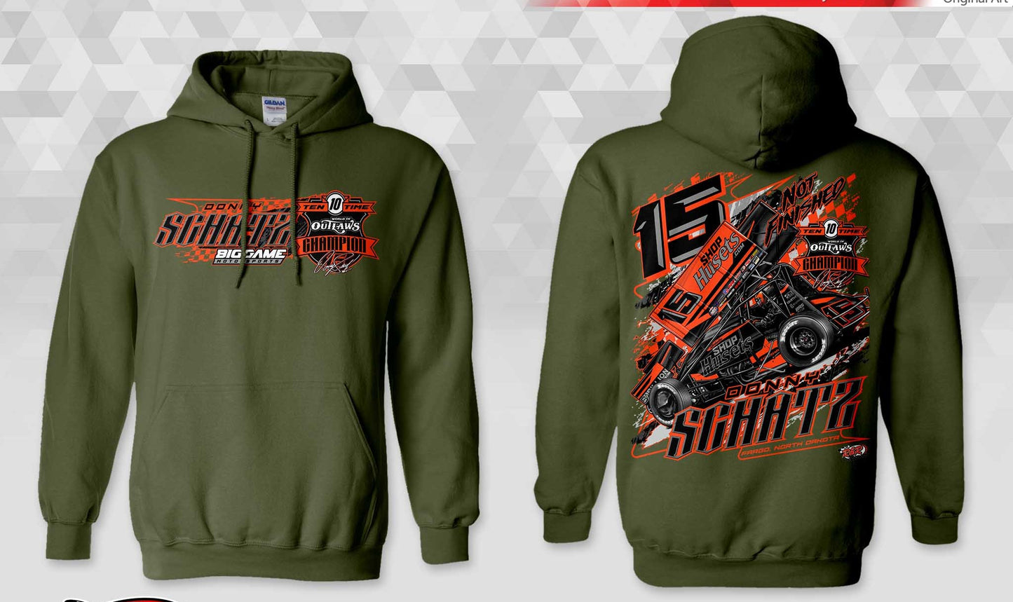 Sale Shop Husets Military Green Gildan Hoody