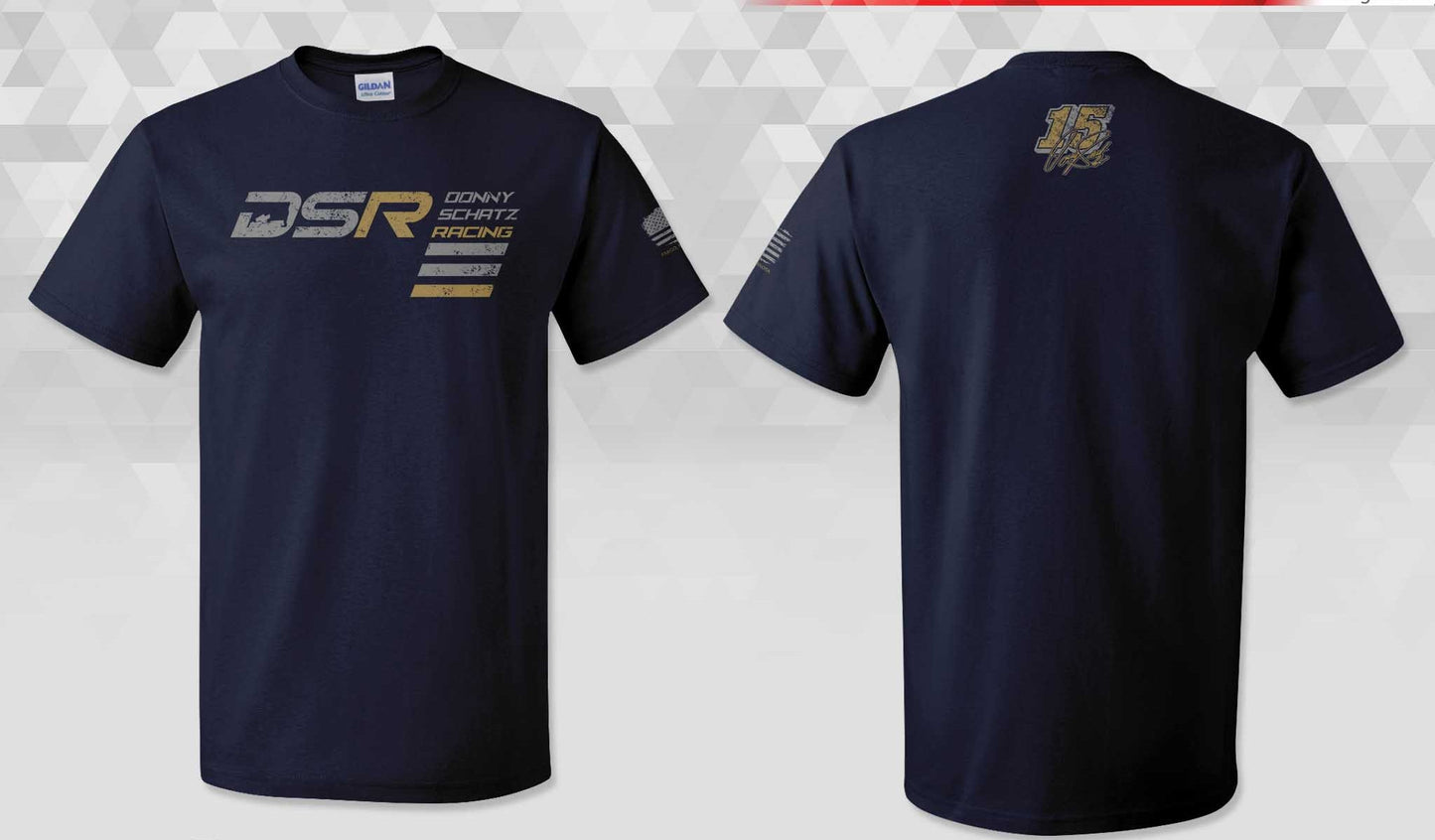 TShirt Vertical Design Gildan Blue Dusk 50/50 Dryblend