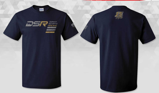 TShirt Vertical Design Gildan Blue Dusk 50/50 Dryblend