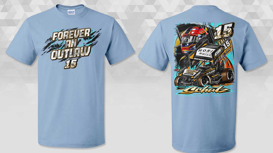 Forever an Outlaw Light Blue Gildan Dryblend TShirt