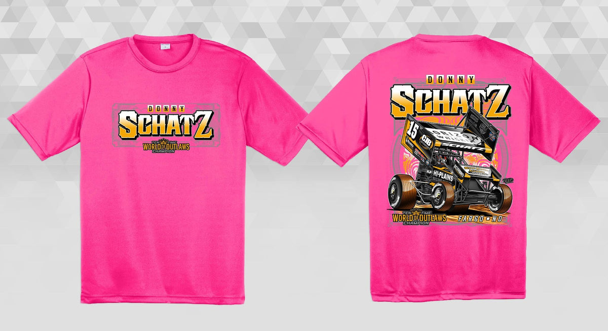 Youth Neon Pink Sport Tec Polyester TShirt