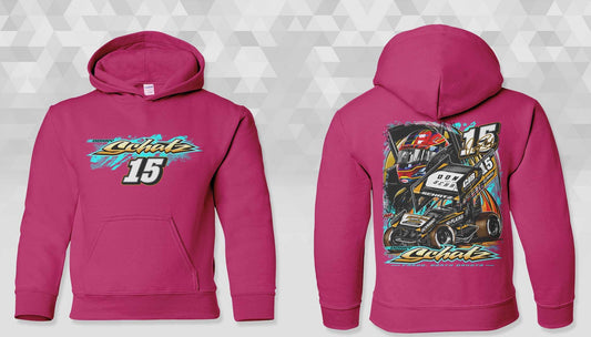 2026 Youth Heliconia Pink Hoodie