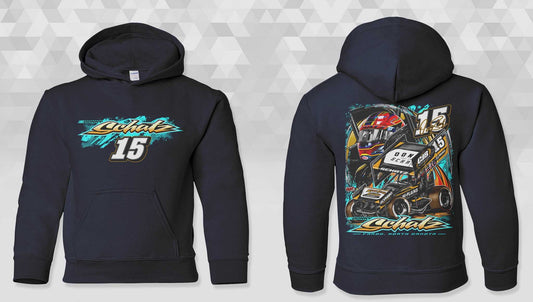 2026 Youth Cotton Navy Blue Hoodie