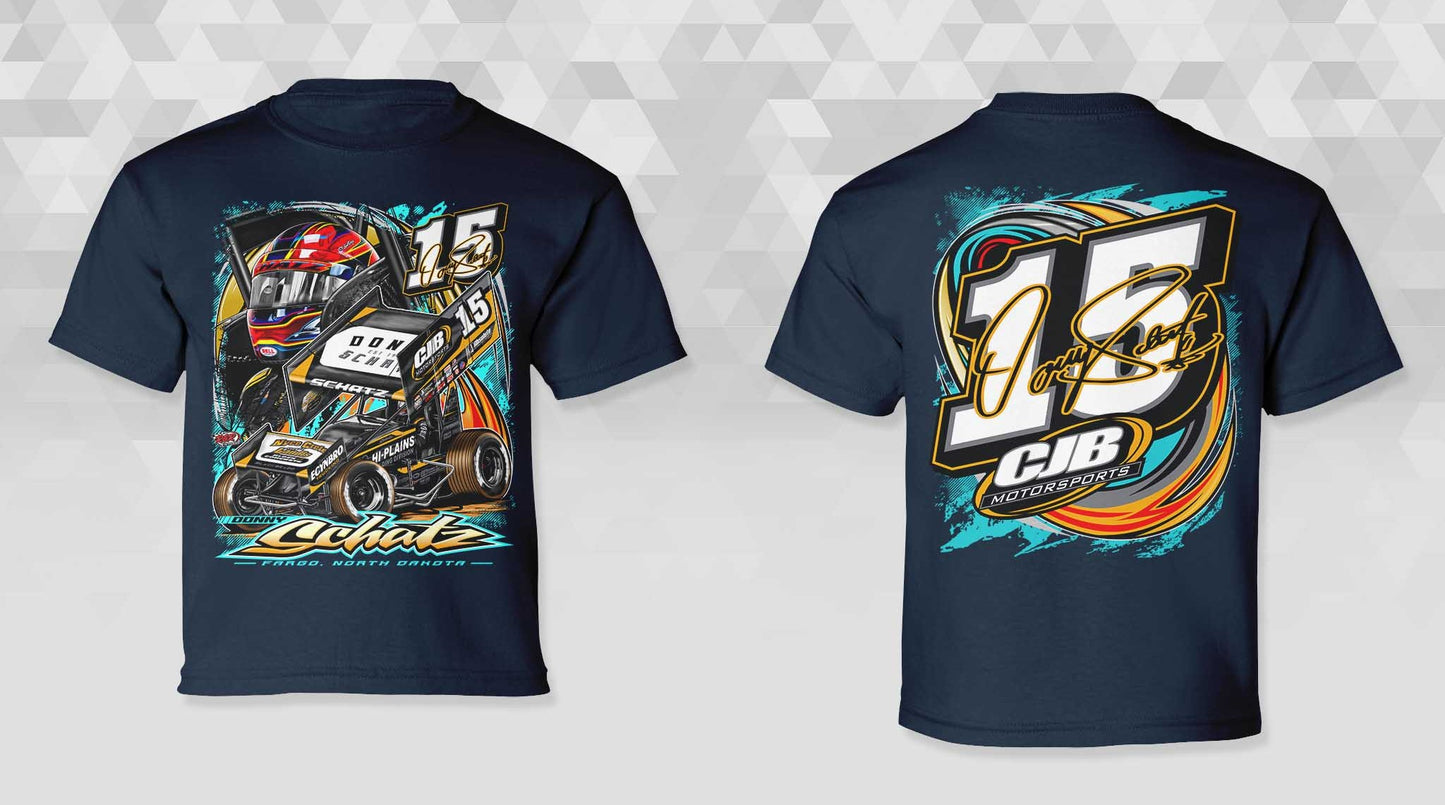 2026 Youth Navy Blue Polyester Tshirt