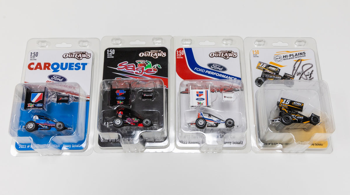 All 4 Donny Schatz 1:50th Scale Sprint Cars