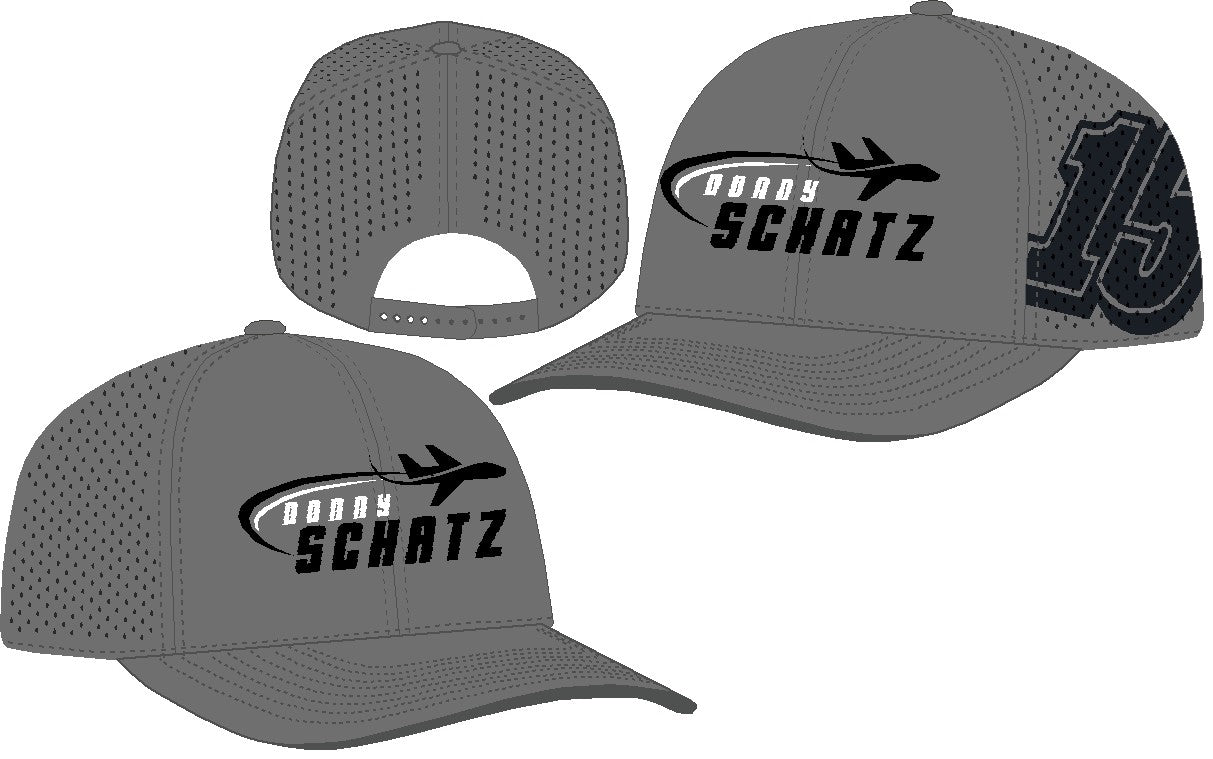 DS 15 Charcoal Gray Polyester Snap Back Hat