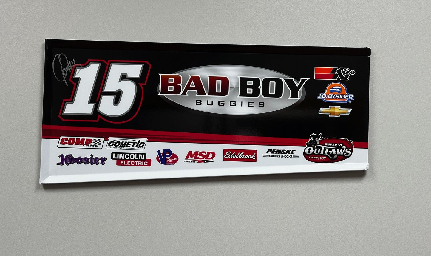 Mini Wing Panel Bad Boy Buggies Black and Red Autographed